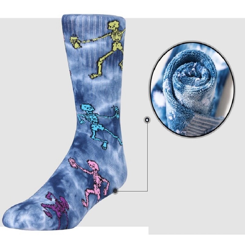 Носки мужские и женские, модные уличные носки, хлопковые носки в стиле хип-хоп с галстуком, для лета, зимы, весны и осени