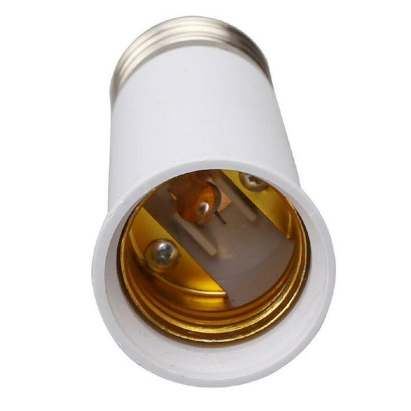 E27 to E27 65mm Extend Socket Base Lamp Holder Converter Light Bulb Cap Conversion Adapter
