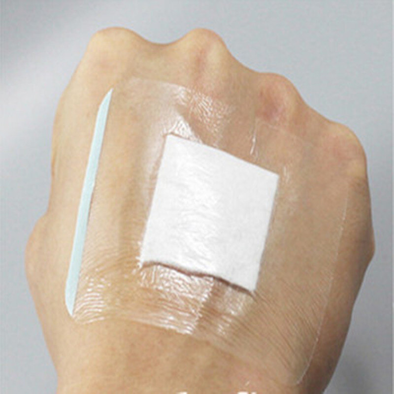 10 sztuk/partia medyczne przezroczyste taśmy samoprzylepne tynk wodoodporny rany hemostazy naklejki zespół pierwszej pomocy bandaż zestaw awaryjny