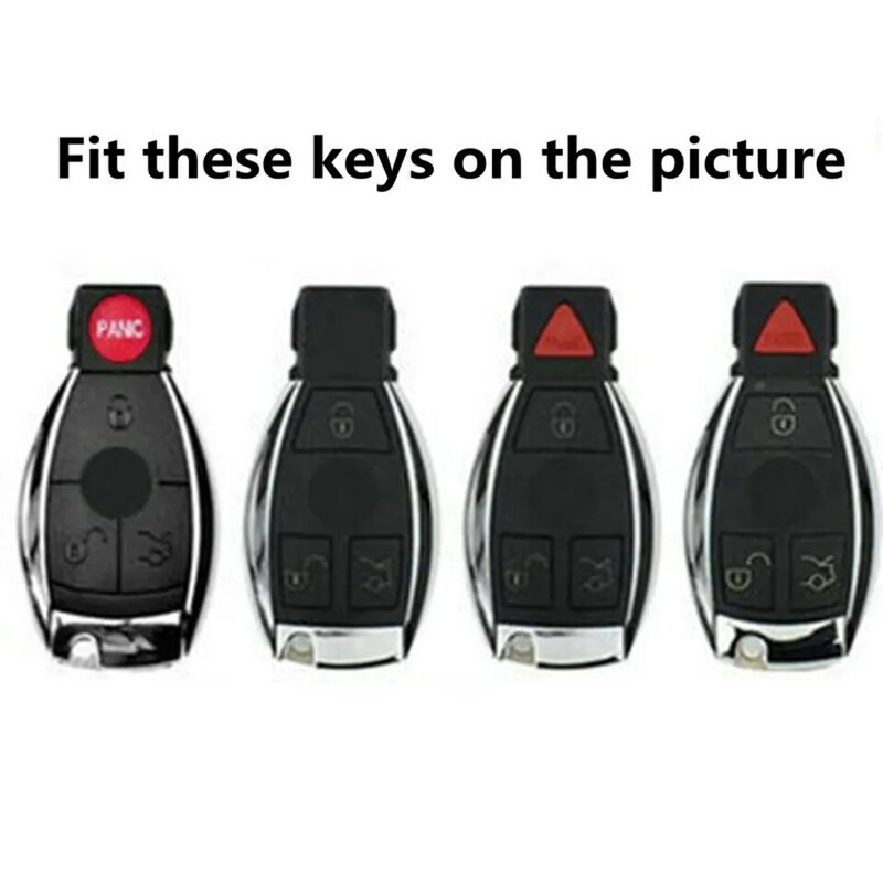 메르세데스 벤츠용 자동차 키 케이스 커버, 키 홀더 가방, 키체인 쉘 액세서리, A B C S 클래스, AMG GLA CLA GLC W176 W221 W204 W205