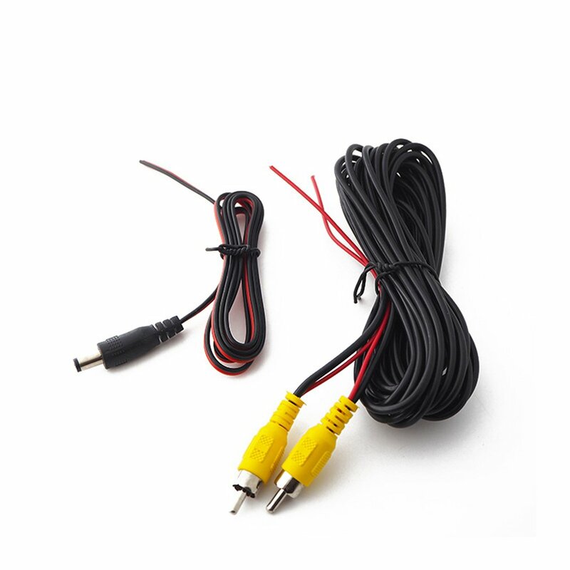 Reverse Camera Video Cable For Car Rear View Universal Parking 6m Wire Match Multimedia Monitoring With Power Cable