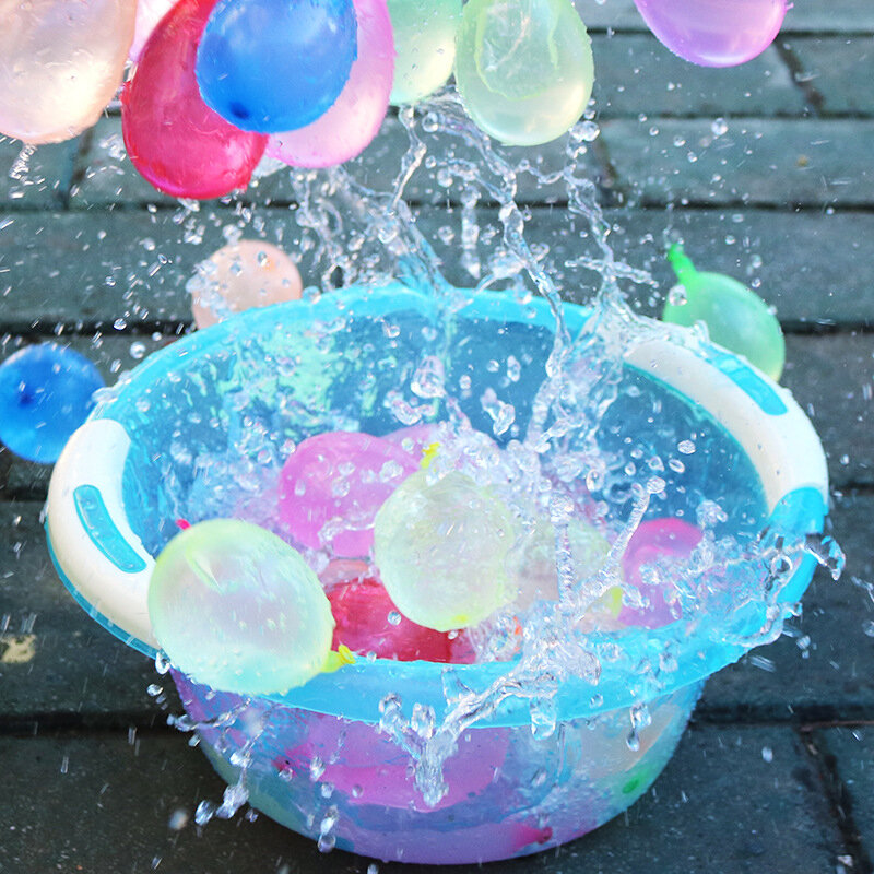 Globo de agua de 111 Uds., juguetes de playa de verano para exterior, manguera conectable, bomba de agua de relleno rápido, globos mágicos para niños y adultos