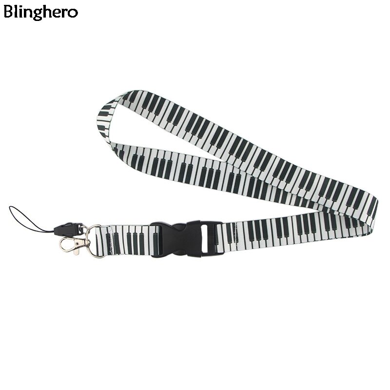 Blinghero Piano Keyboard Printing Lanyard For keys Phone Original Phone Holder Lanyards Neck Straps Fashion Accessories BH0187