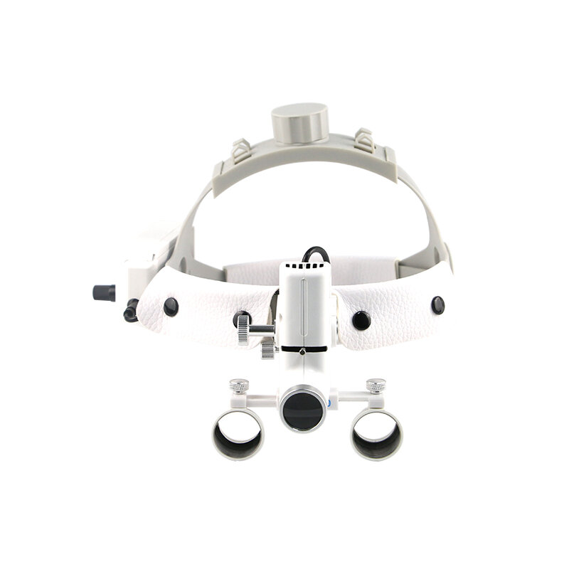 2,5x lupa stomatologiczna lupa dwukulowa do badań chirurgicznych z 5W akumulatorem reflektorów LED, akumulatorem dentystycznym