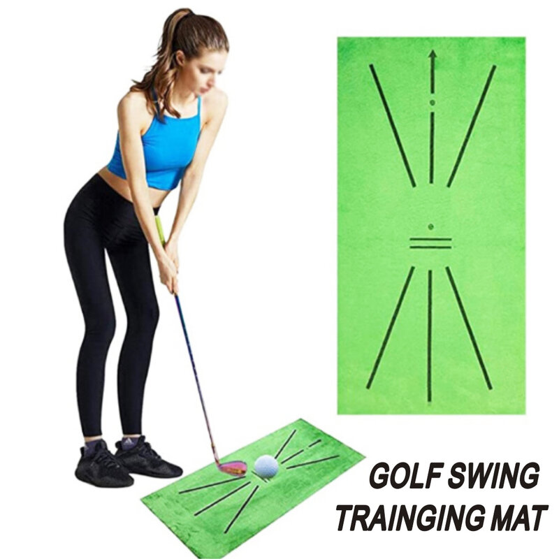 Golf Swing Mat ตี Batting ทิศทาง Mark Trace ในร่มและกลางแจ้งที่โดดเด่น30*60ซม.Golf Swing Training pad เสื่อกอล์ฟ