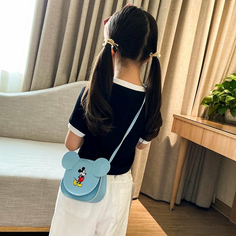 Disney Mickey Mouse Children's Cute Small Bag Mini Shoulder Bag Cartoon Mickey Minnie Baby Coin Purse Girl Crossbody Bags Gifts