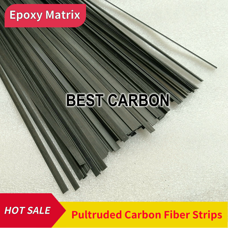 FREE SHIPPING 500mm length Pultruded Carbon Fiber Strip,CRP Strip ,CFK stab, carbon fiber batten, carbon fiber bars, belt