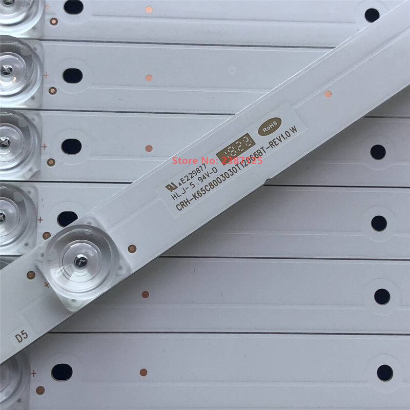 Strip LED untuk CRH-K65C8003030T12066BT-REV1.0, Strip Strip Strip Strip Strip 12 buah baru