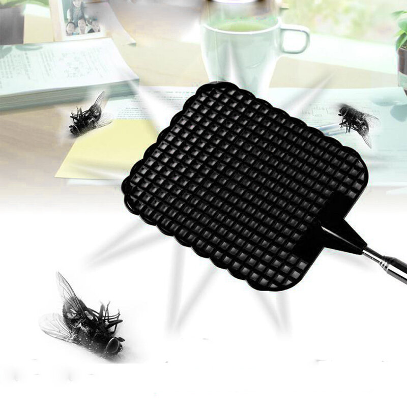 2019 Fly Swatters teleskopowy wysuwany Fly Swatter zapobiec Pest Mosquito narzędzie muchy pułapka chowany Swatter narzędzia ogrodowe