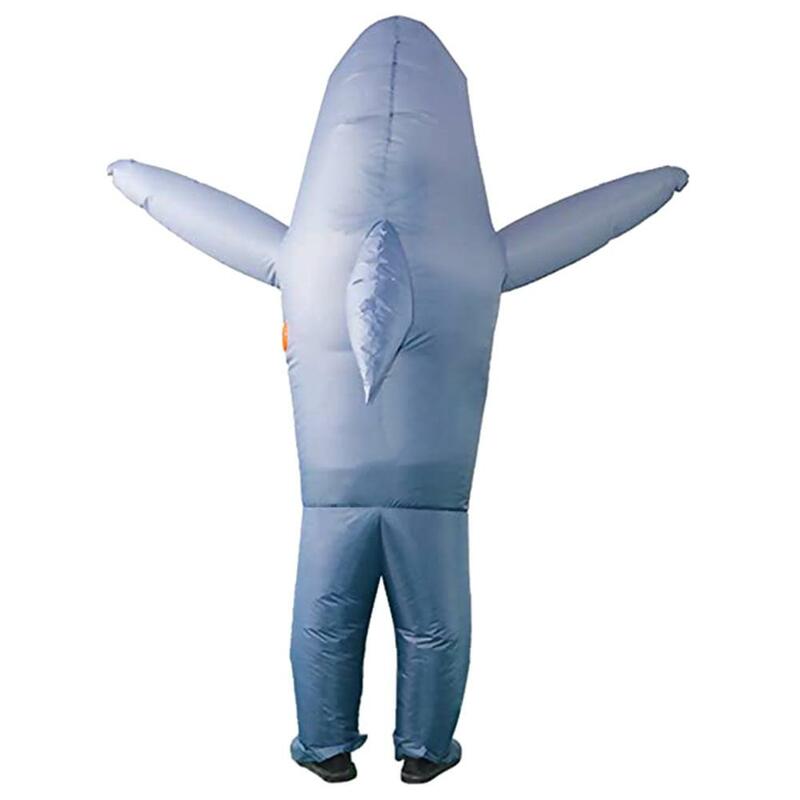 Aufblasbare Kostüm Shark Spiel Phantasie Kleid Party Overall Cosplay Outfit Prop Lustige fotografie requisiten Erwachsene Spielzeug