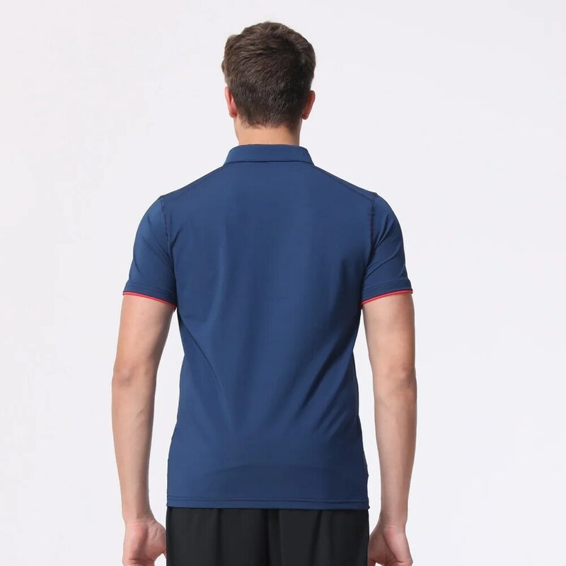 Sommer männer T-Shirts Golf Tragen Schnell Trocknend Revers Polo Shirt Kurzarm Sport T-Shirt Casual Polyester Golf Kleidung outdoor