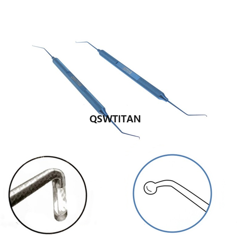Титановый офтальмологический хирургический инструмент с двойным измельчителем фако 1,25 мм 1,95 мм