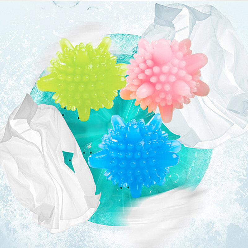 5 teile/los Magische Wäsche Ball für Haushalts Reinigung Waschmaschine Kleidung Weichmacher Seestern Form PVC Solide Reinigung Bälle