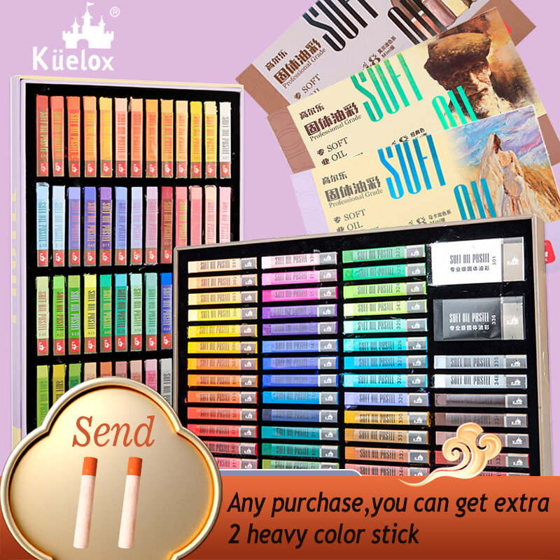 Kuelox-Mini peinture à l'huile solide professionnelle, pigment de peinture artistique exquis portable, fournitures d'art pour étudiants, 48 couleurs