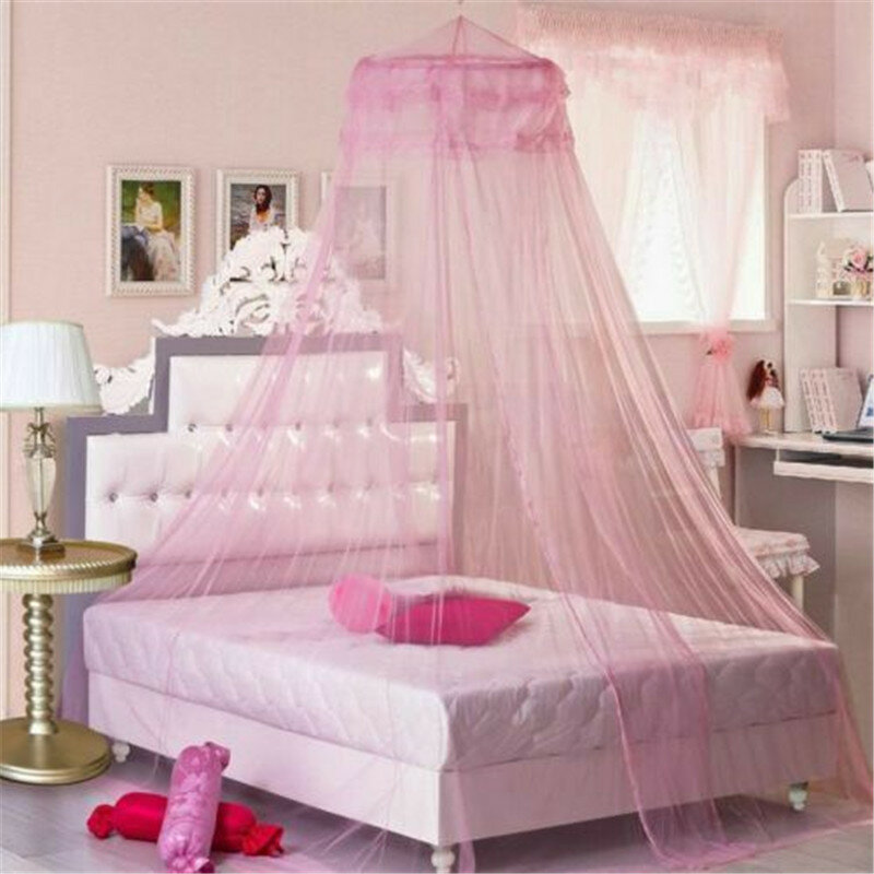 Balita Bayi Bedding Crib Netting Anak Perempuan Putri Mosquito Net Anak-anak Renda Bed Kanopi Bedcover Tirai Tempat Dome Tenda