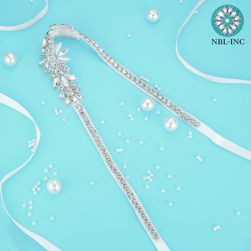 (1PC) Strass Braut gürtel hochzeit mit kristall diamant hochzeit kleid zubehör gürtel schärpe für hochzeit kleid WDD1066