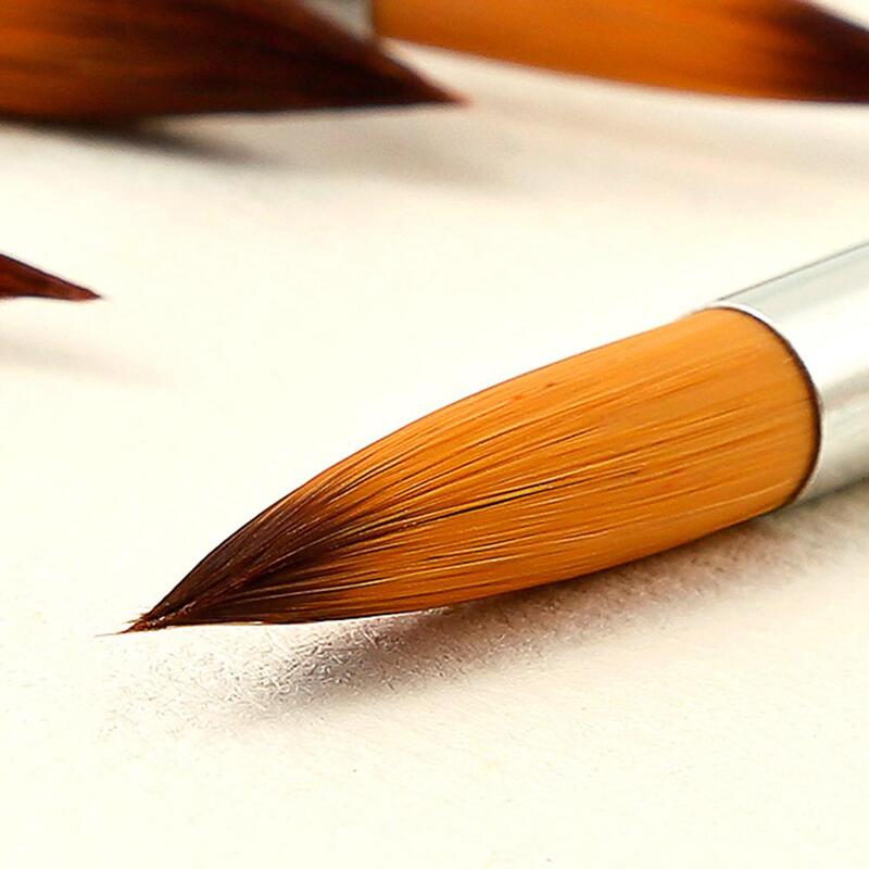 9PCS/Lot Paint Brush Set Different Size Paintbrush Watercolor Acrylic Natural Durable Painting Art Brushes Drawing Supplies