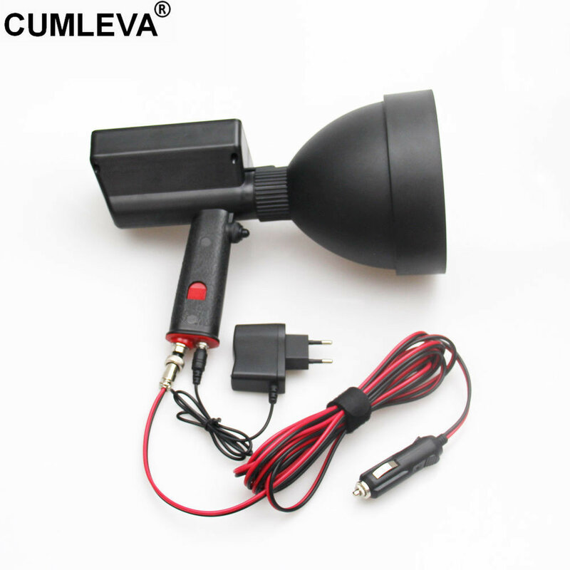 CREE-Rechargeable Hunting Spotlight, LED Light, Hunting Lamp, Ultra Bright, EUA Importados, 25W, 150mm, 12V, 2500LM