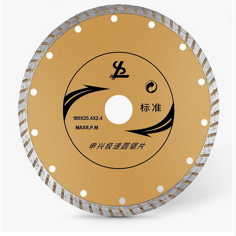 Cost Sale of 1PC 180mm/230mm Cold Sintering Diamond Turbo Segmented Wet Saw Blades  for Cutting Marble/Granite/Tile/Cutting