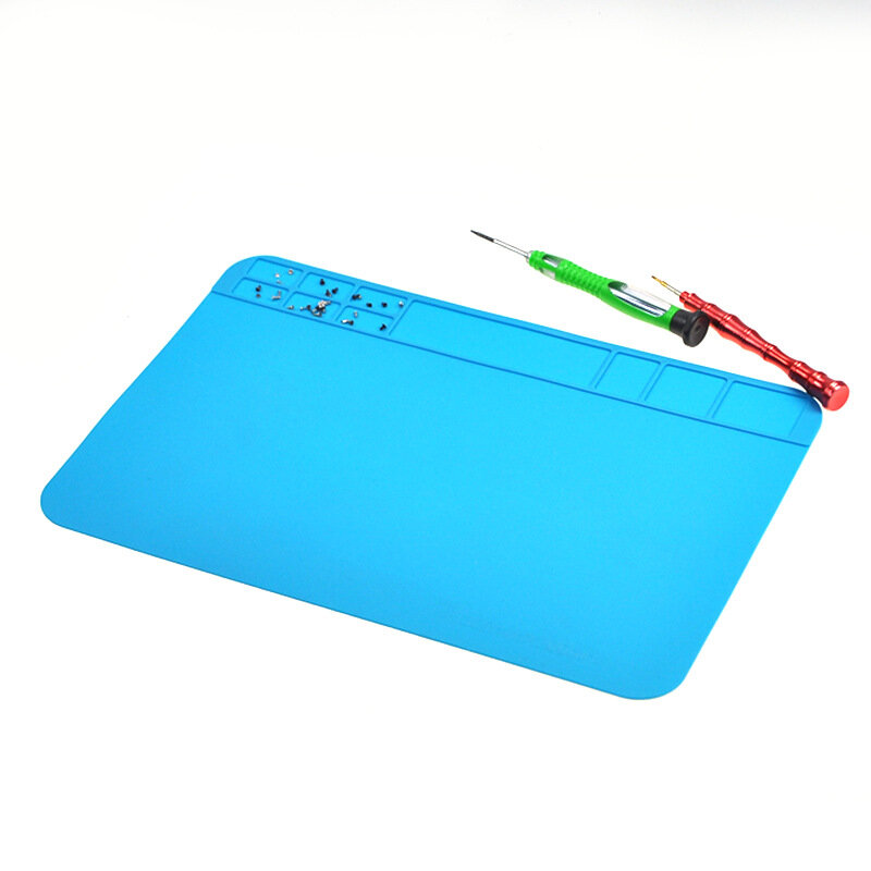 1PC 300*200mm Insulation Pad Heat-Resistant Silicon Soldering Mat Work Pad Desk Platform Solder Rework Repair Tool Station Pad
