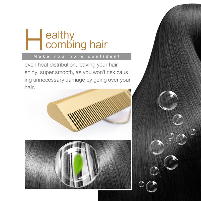 2021 venda quente cabelo em linha reta styler ondulação ferro modelador de cabelo pente