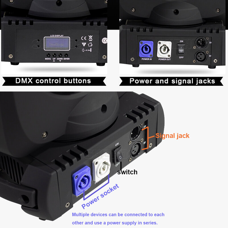 Сценический Светодиодный прожектор DJ Lyre DMX, движущаяся головка, светодиодный луч 12x12 Вт, профессиональный сценический миниатюрный светодиодный прожектор для диджея, точечный луч для дома, 10 Вт