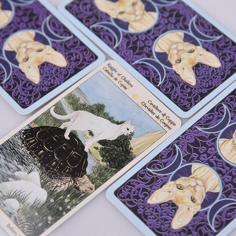 Geneic 78 Karten Deck Tarot Von Pagan Katzen Volle Englisch Familie Party Brettspiel Oracle Karten Astrologie Divination Schicksal Karte