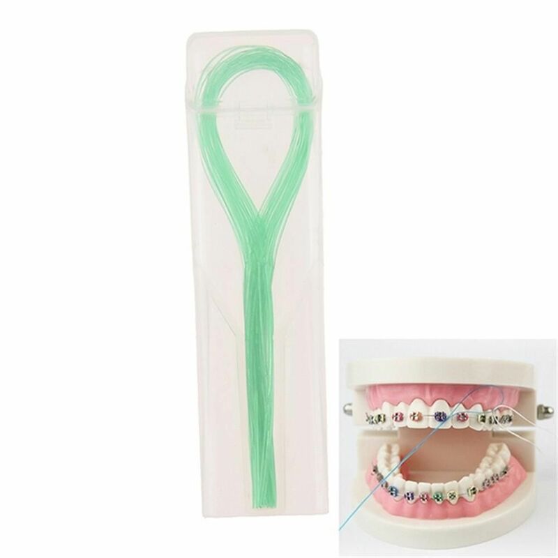 Hot Koop Bretels Brug Implant Bleken Nylon Draad Floss Threaders Orthodontische Tool Dental Tractie