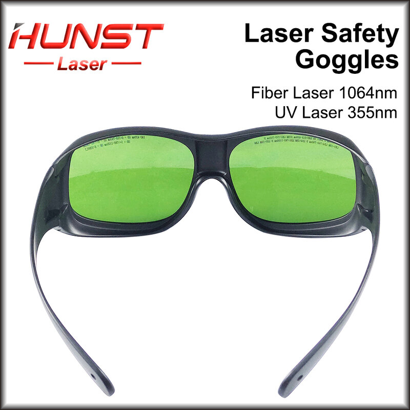 Hunst 1064nm UV355 Laser Safety Goggles Protective Glasses Shield Protection Eyewear  180-420nm 750nm-1100nm For YAG  Fiber Lase