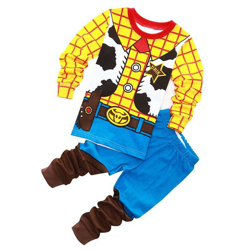 Avenger Kids Pajamas Baby Boys Clothes Girl Sleepwear Children Cartoons Sets West Cowboy Pyjamas Superman Toddle Clothing