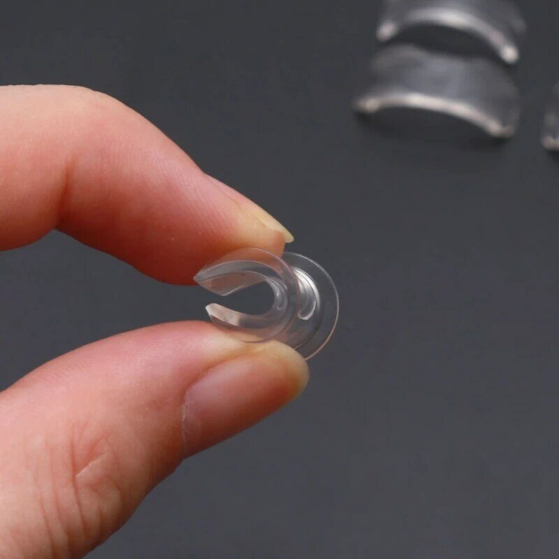 8 크기 실리콘 보이지 않는 명확한 반지 크기 조절기 Resizer 느슨한 반지 감속기 X7YA