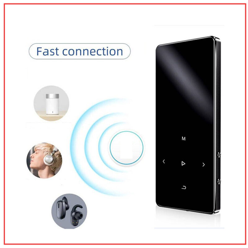 BTSMONE Nieuwe Versie MP3 Speler met bluetooth Speaker touchscreen en ingebouwde 16G HiFi draagbare walkman met radio/ FM/opnemen