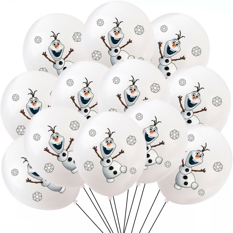 12 sztuk Frozen Theme królowa śniegu 12 Cal lateksowe balony dziewczyny dekoracje na imprezę urodzinową zabawki dla dzieci Baby Shower zaopatrzenie firm