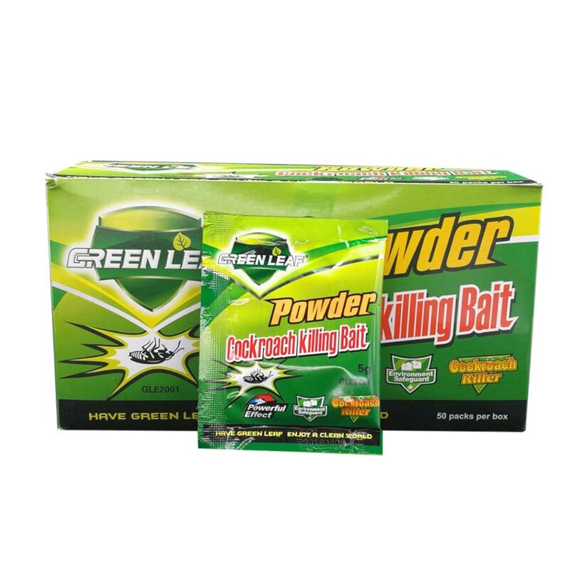 10 แพ็คสีเขียวLeaf Powderแมลงสาบเหยื่อRepellerฆ่าTrap Pest Controlสำหรับห้องครัวที่มีประสิทธิภาพแมลงสาบDV30