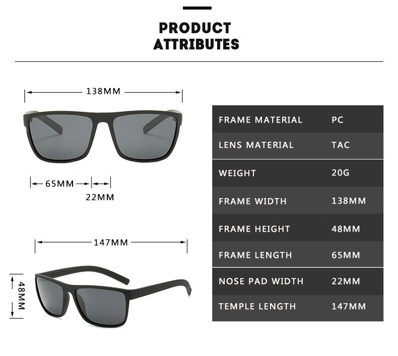2022 Vintage Sports Style Polarized Sunglasses Men Luxury Brand Designer Driving Retro Square Sun Glass Shades for Women Goggles