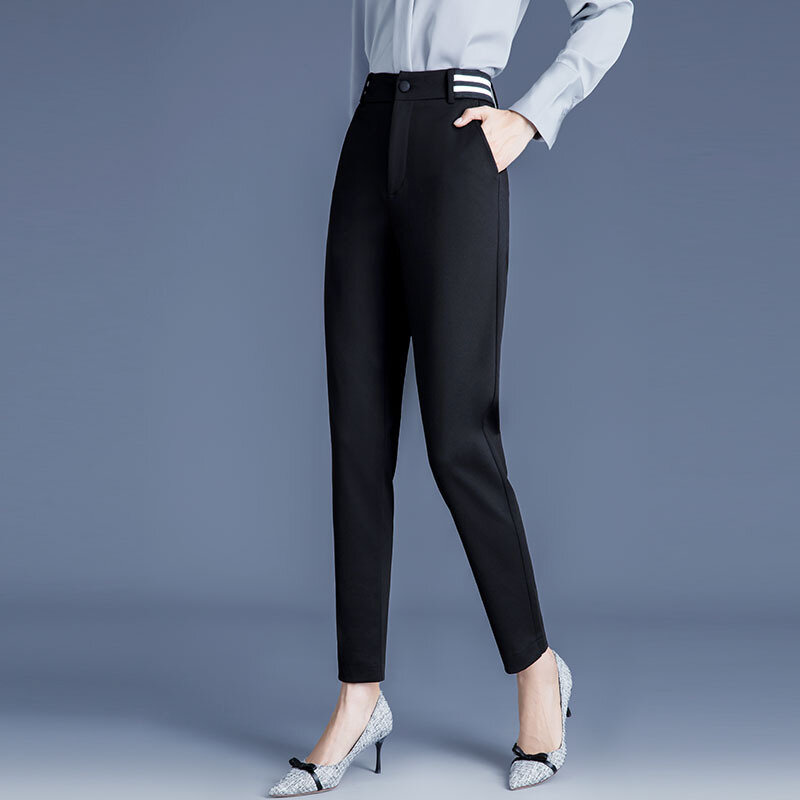 2021 inverno outono mulheres calças casuais de algodão calças da moda de alta qualidade calças femininas