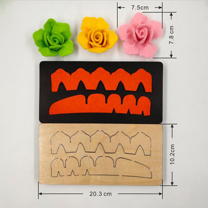 قالب خشبي على شكل زهرة وردية ، زخارف حرفية جديدة ، نقش بطاقة ورقية ، زخرفة سكرابوكينغ ، 2019