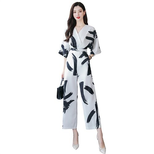 Hot Trendy Jumpsuits New Design Batwing Sleeve Jumpsuit OL Style Lady Fashion Stripes Jumpsuits
