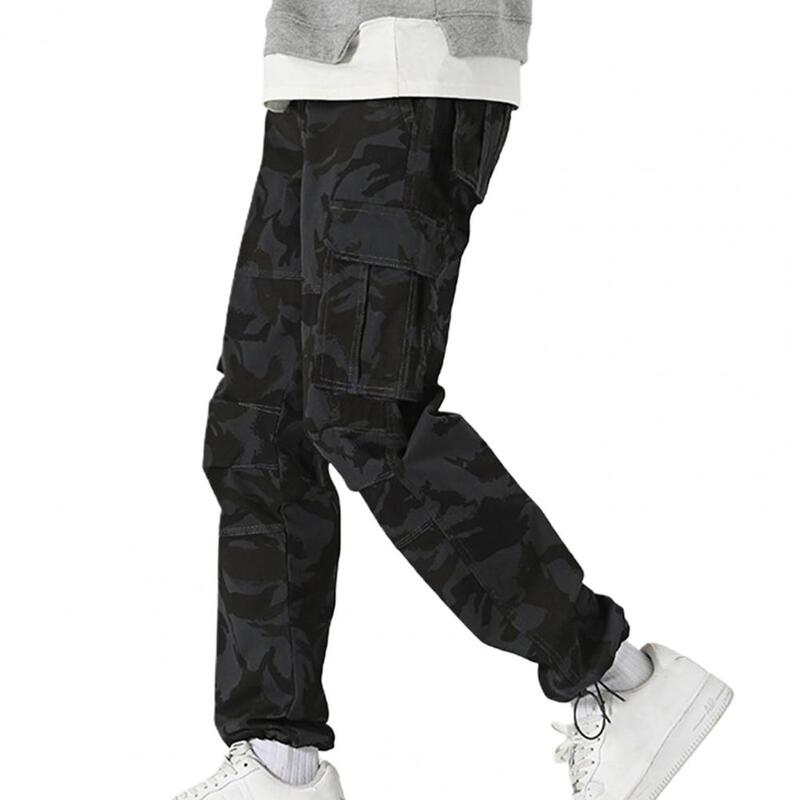 Брюки-карго мужские, повседневные тактические штаны, много карманов, стиль милитари, прямые Слаксы, армейская уличная одежда, большие размеры