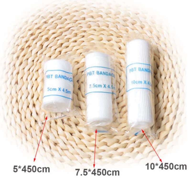1 Pc bawełna bandaż elastyczny przyjazny dla skóry oddychająca apteczka gaza opatrunek opatrunek medyczny opieki awaryjnej bandaż