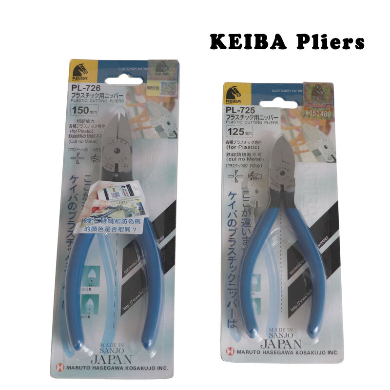 Wysokiej jakości Keiba/3.Peaks importowane plastikowe szczypce szczypce ukośne PL-725 PL-726 SP-23 PNP-150G-S plastikowe szczypce wykonane w japonii