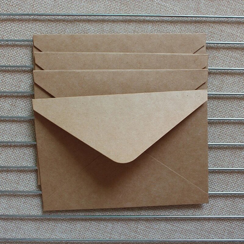 클래식 크래프트 빈 종이 봉투, 청첩장 비즈니스 봉투, 선물 편지 용품, 16*11cm, 30 개