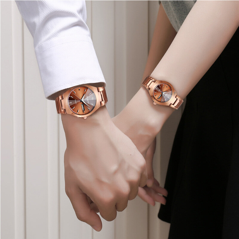 Moda de luxo relógios masculinos à prova dwaterproof água casual quartzo ladys relógio para casal vestido amantes relógios pulso relogio feminino