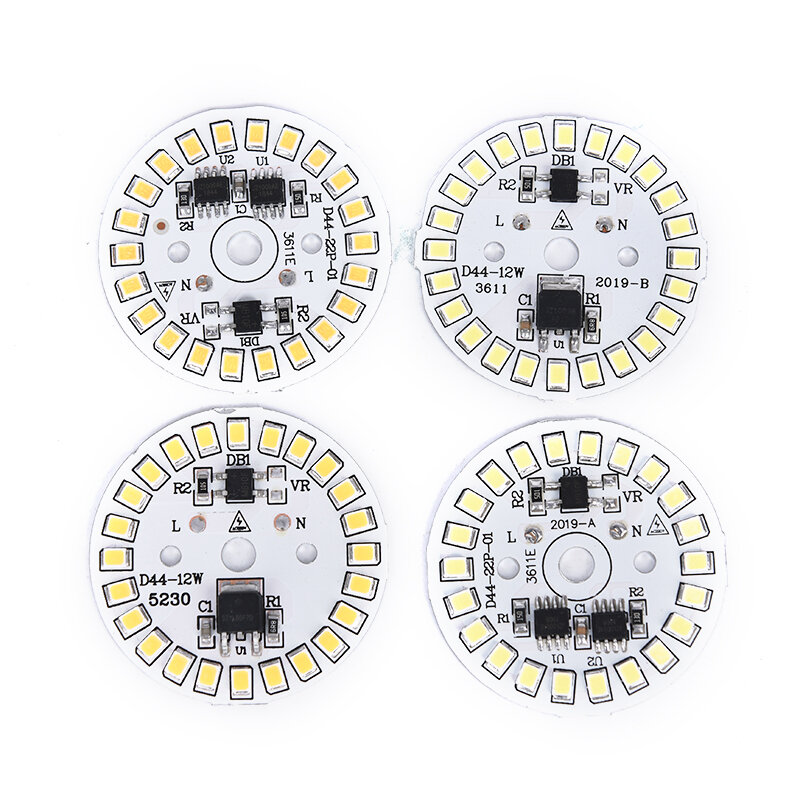 Lámpara de parche de bombilla LED, placa SMD, módulo Circular, placa de fuente de luz para bombilla, luz blanca/blanca cálida, 1 ud.