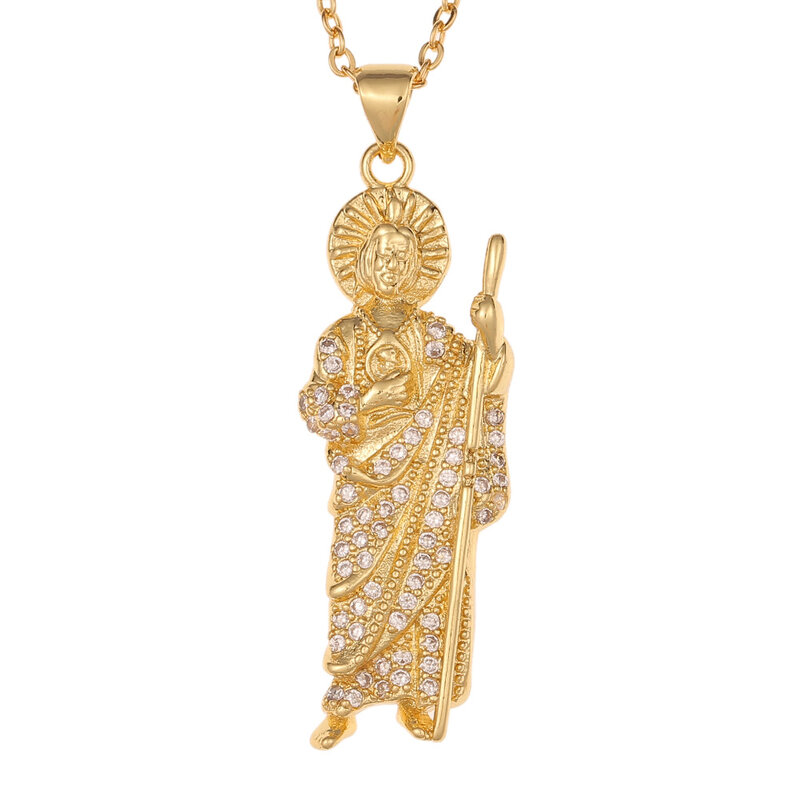 Цепочка с кулоном Иисуса смерти для мужчин и женщин, ожерелье из циркония в стиле хип-хоп, модные аксессуары, хороший подарок на вечеринку