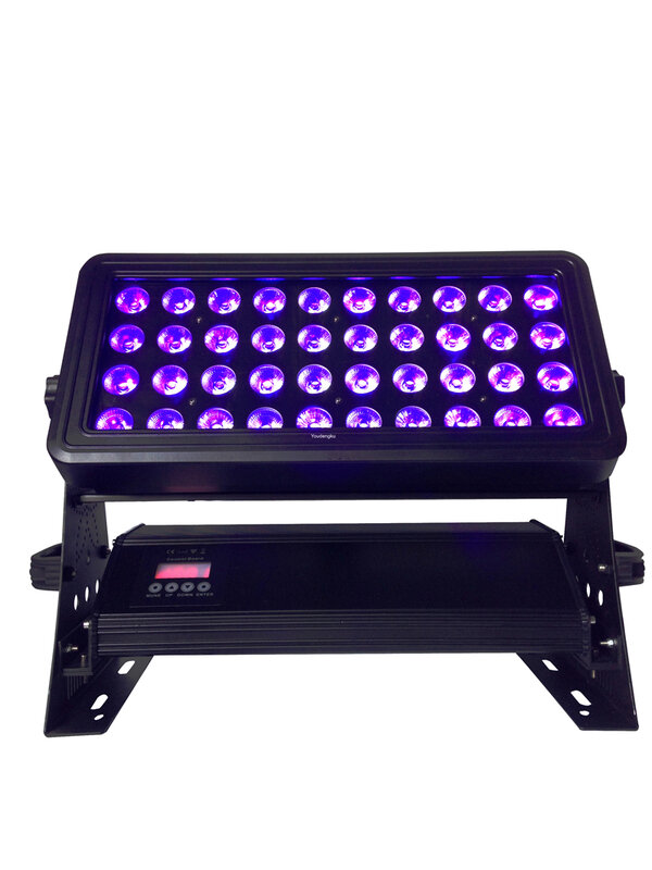 6pcs waterproof led wall washer lights 40*18w RGBWA UV 6in1 outdoor waterproof IP65 dmx stage dj city color project lighting