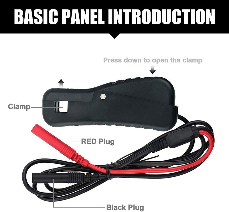BTMETER BT-705A Automotive Signal Pick-Up, Inductive Engine 300~1200 RPM Clamp Lead,Pickup Lead Accessory for Digital Multimeter