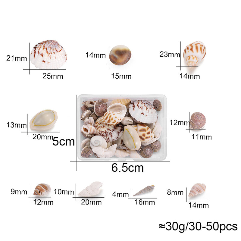 1 tasche Ozean Shell Conch Kristall Epoxy Füllstoff Schmuck Füllungen Zubehör DIY Charms Handmade Fluss Schnecke Shell Zeug Harz Handwerk