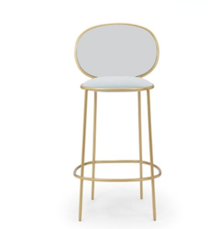 Nordic Bar Stool Wrought Iron Ins Creative Table Gold Lift Cafe Back Net Red High Chair Simple Counter Stool Bar Stools for Home