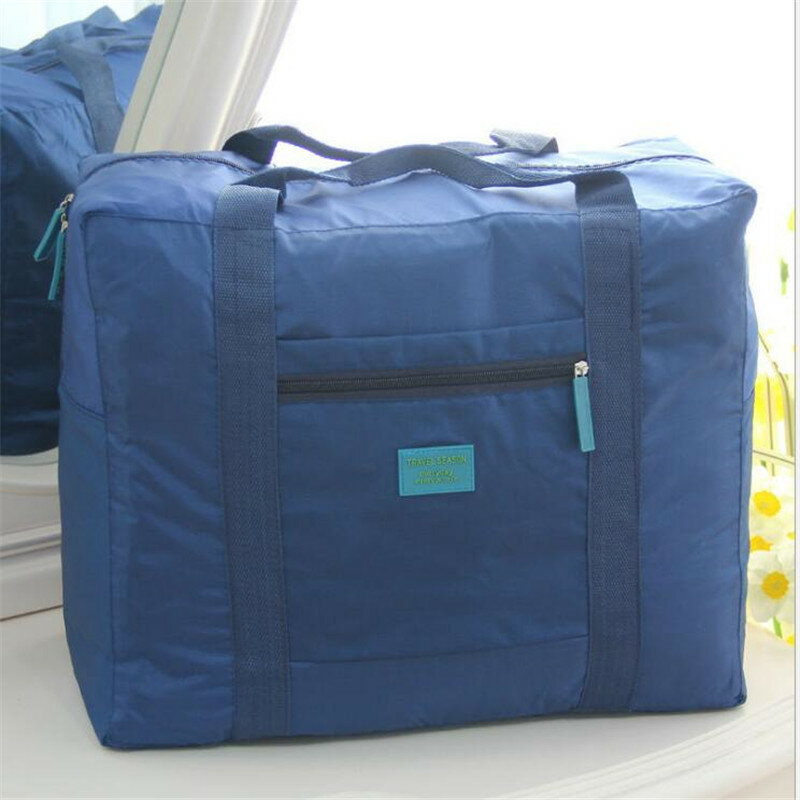 Bolsas de viaje multifunción portátiles, bolsa de Nylon plegable resistente al agua, bolsa de equipaje de mano de gran capacidad, bolsa de lona para viajes de negocios